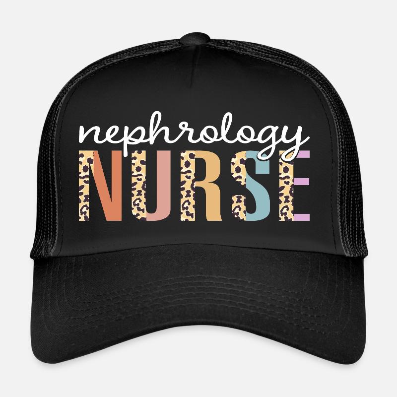 Léopard Infirmière En Néphrologie Casquette trucker 
