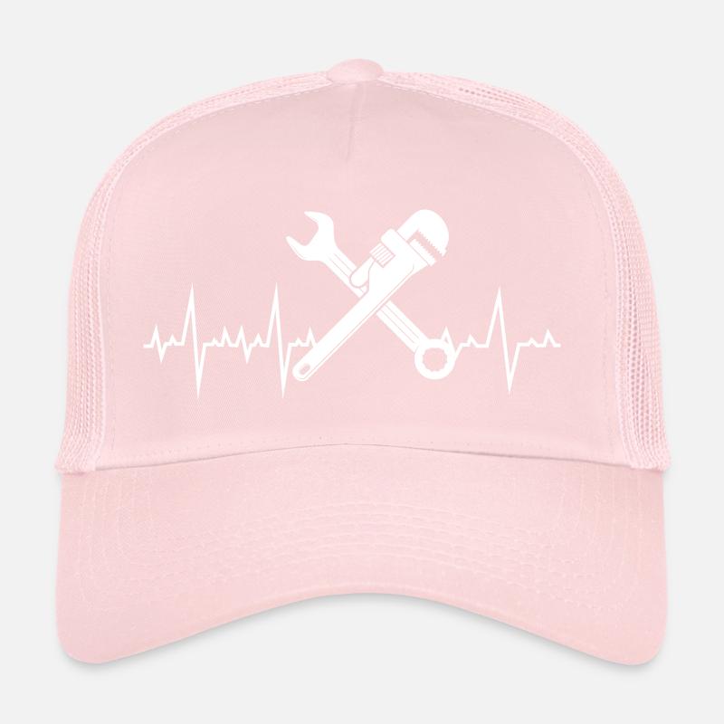 Klempner Sanitär Handwerker Pipefitter Heartbeat Trucker Cap