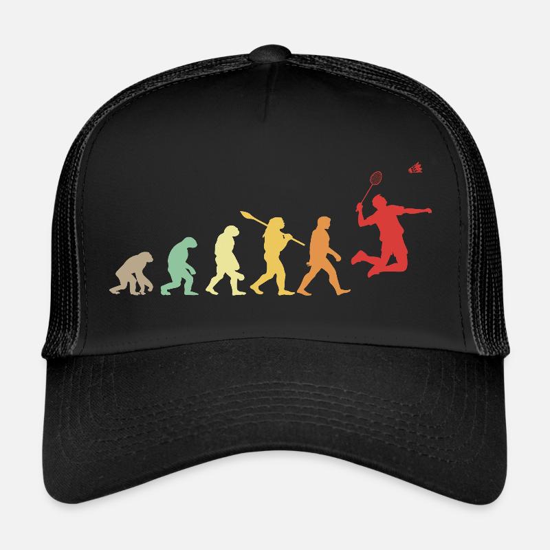 Évolution Badminton Cadeau Pour Joueurs Badminton - Casquette trucker  - noir/noir