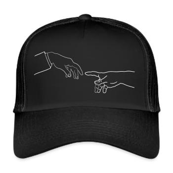 The Creation of Adam - Trucker Cap - black/black - Front