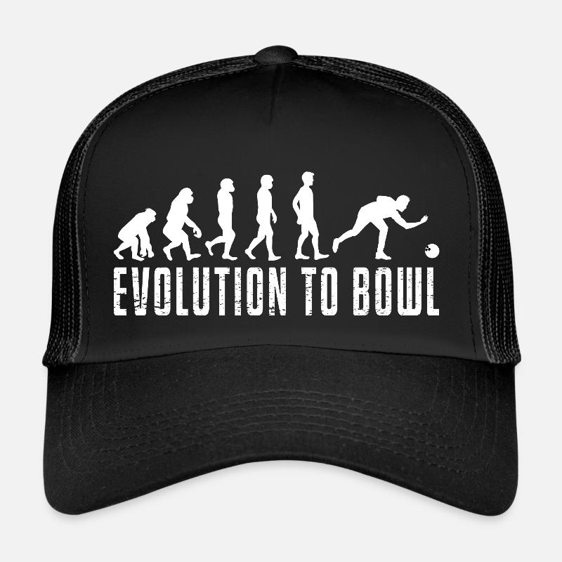 Idée cadeau Bowling Evolution To Bowl Sport Casquette trucker 