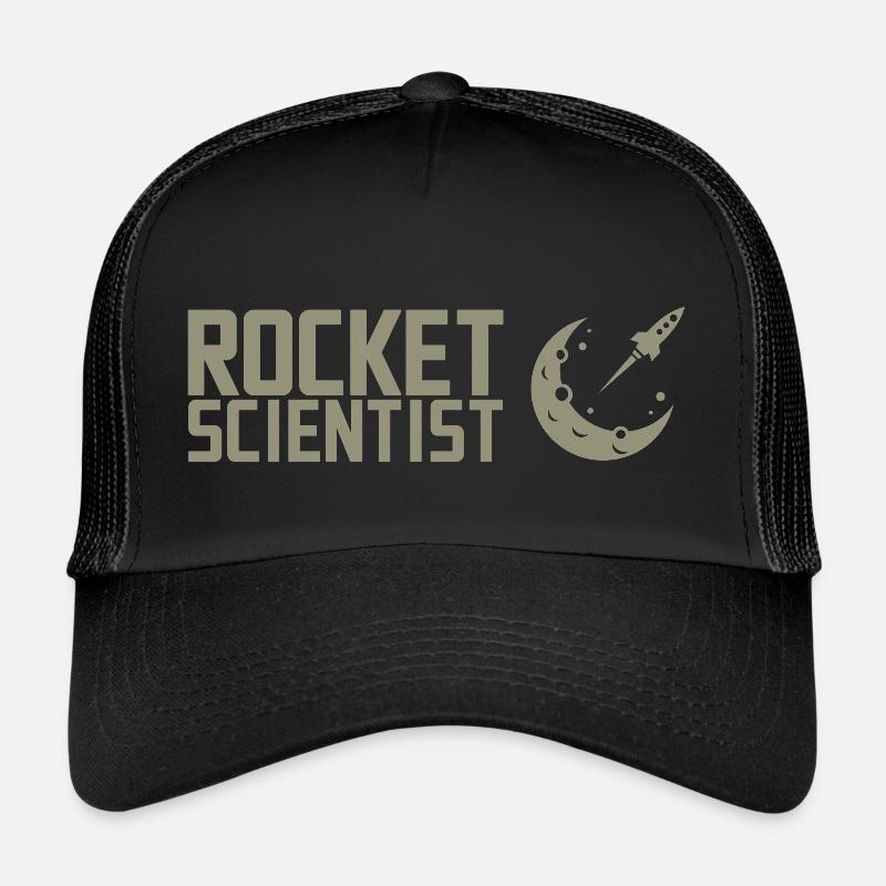 Rocket Scientist Raketenwissenschaftler Rakete - Trucker Cap - Schwarz/Schwarz