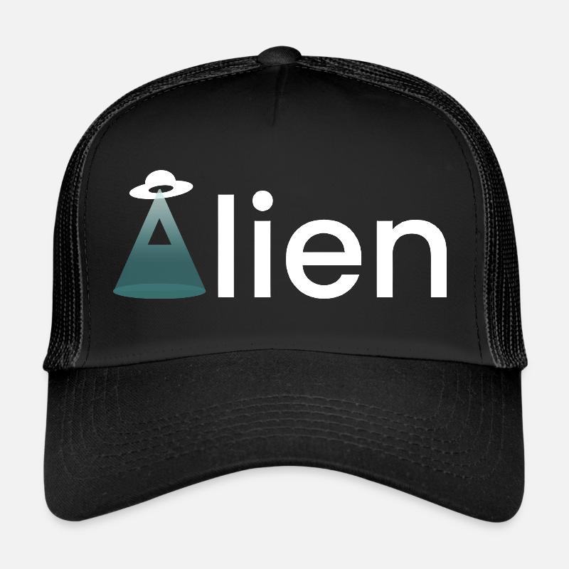 Alien - Trucker Cap - Schwarz/Schwarz
