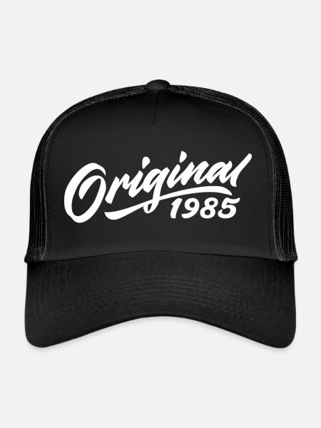 Original 1985 Birthday Gift 1985 - Trucker Cap - black/black - Front