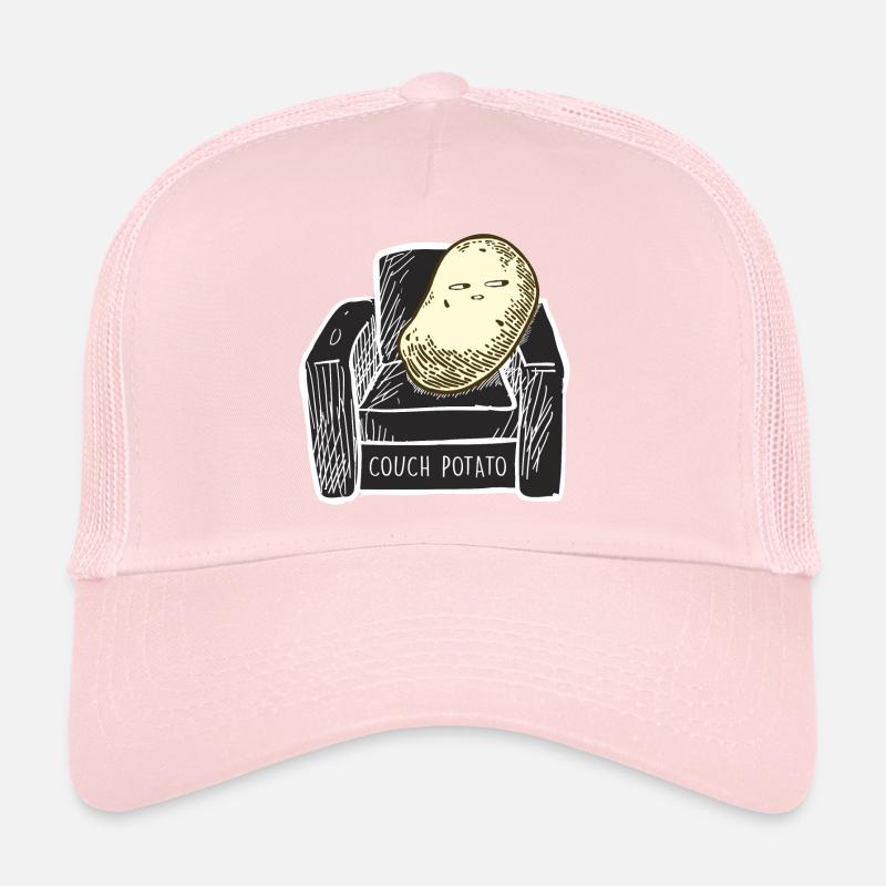 Potato Couch Potato Lazy Gift Idea Trucker Cap