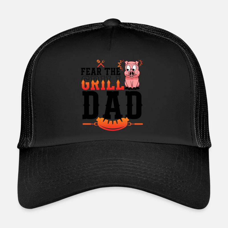 Barbecue Grill King Dad Idée cadeau Casquette trucker 