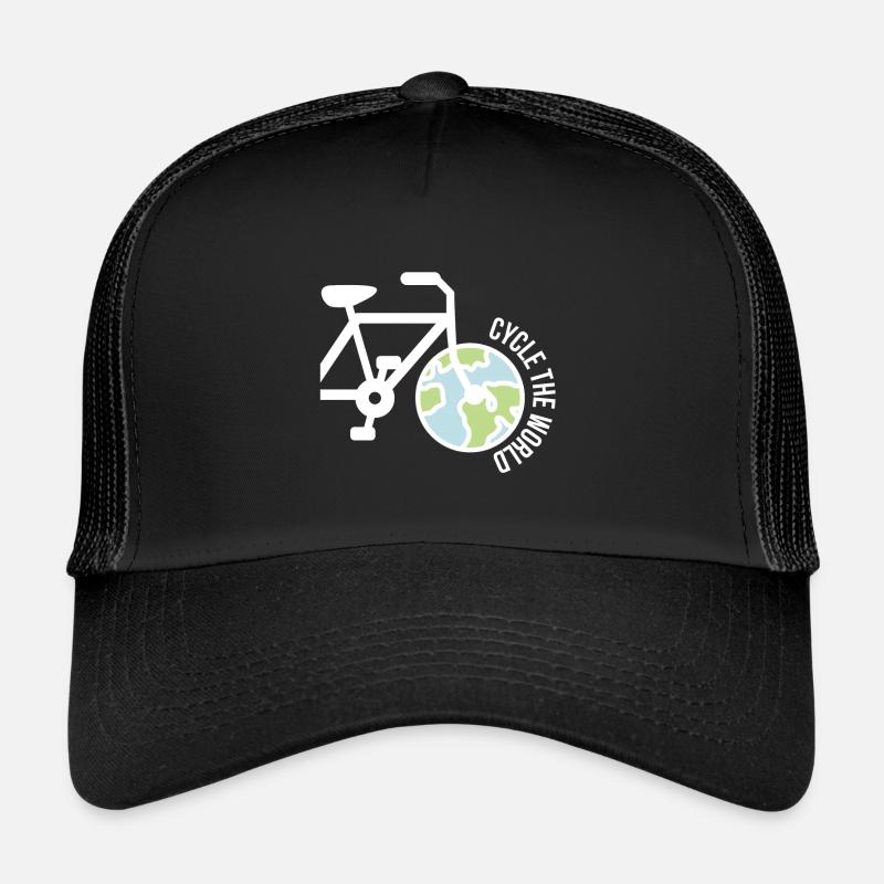 Bereise die Welt mit dem Fahrrad Geschenkidee Trucker Cap