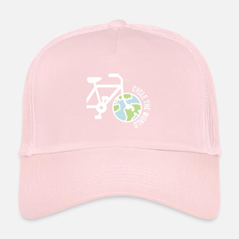 Voyage dans le monde avec une idée de cadeau de vélo Casquette trucker 