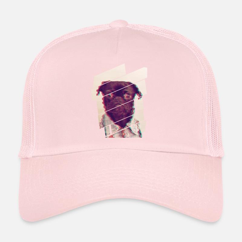 Glitch Pug Trucker Cap