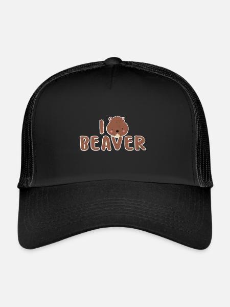 castor - Casquette trucker  - noir/noir - Devant