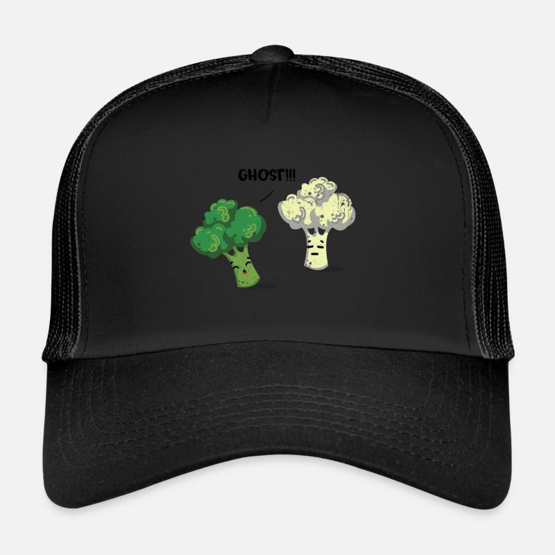 Brokkoli - Trucker Cap - Schwarz/Schwarz