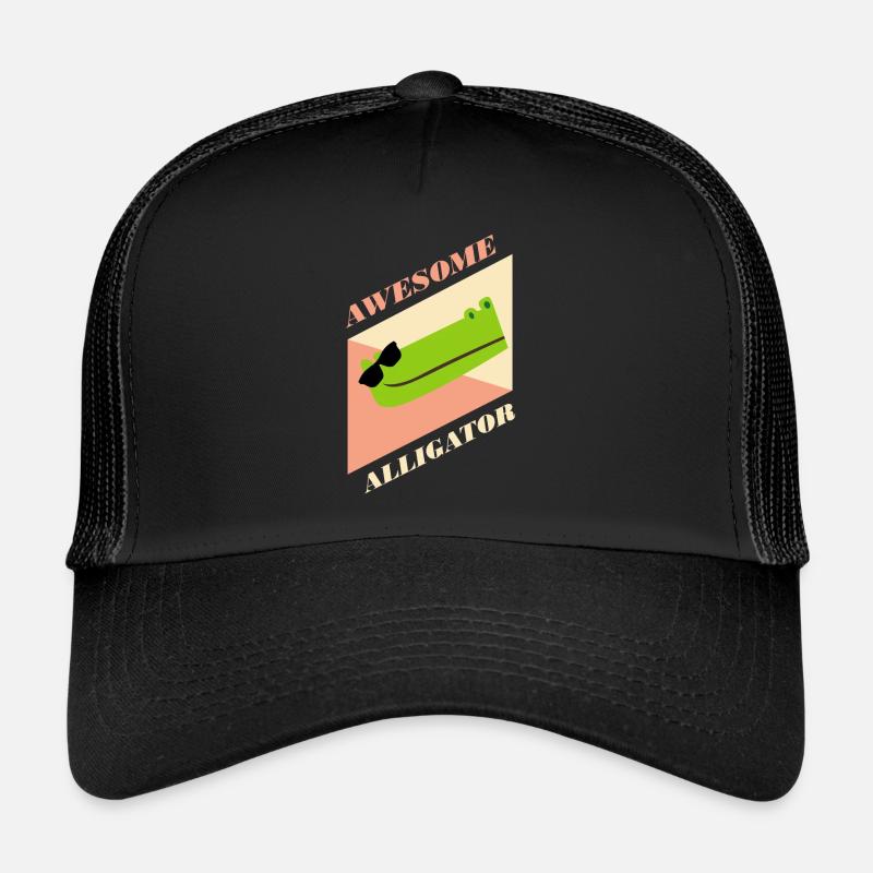 Alligator - Trucker Cap - Schwarz/Schwarz