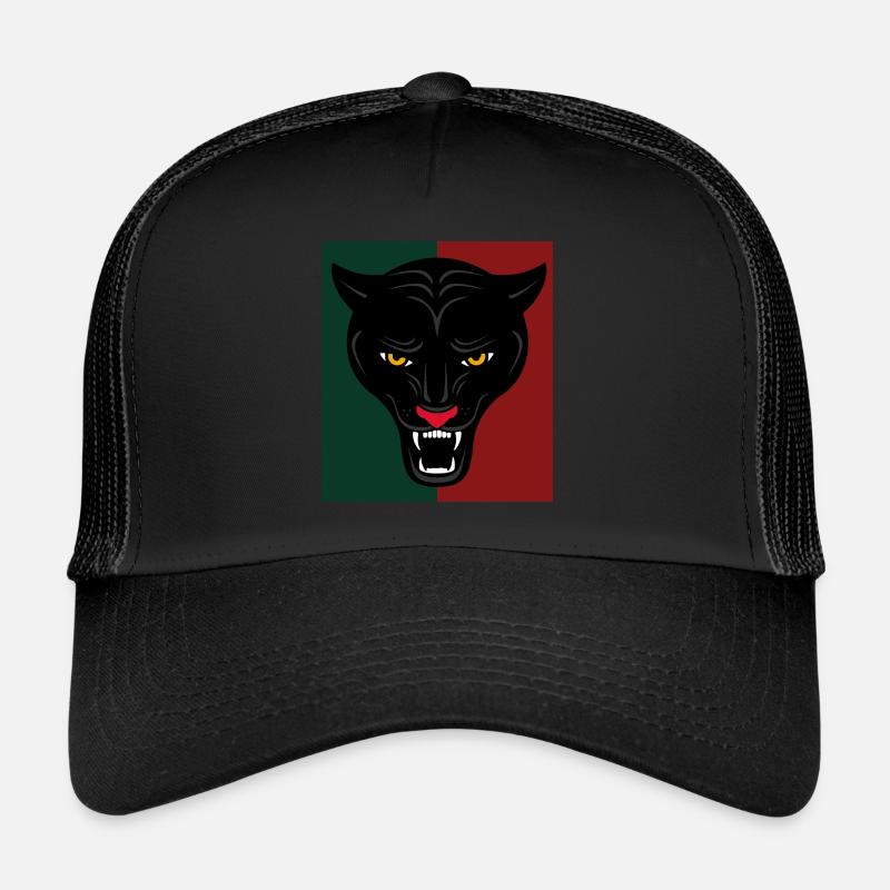 Jaguar schwarze Panther Geschenkidee Trucker Cap