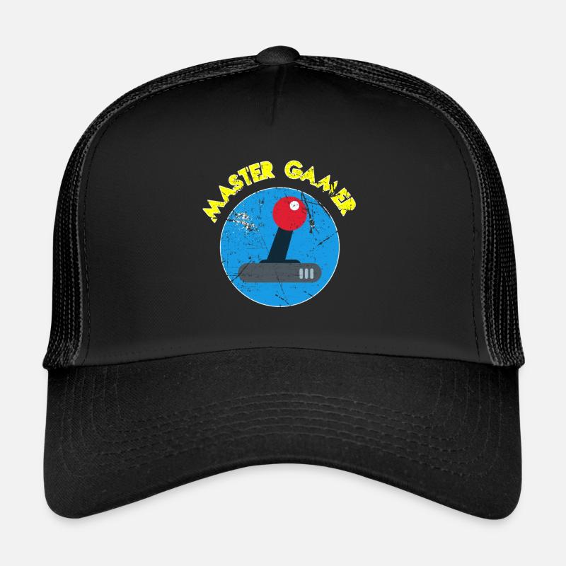 Gamer - Casquette trucker  - noir/noir