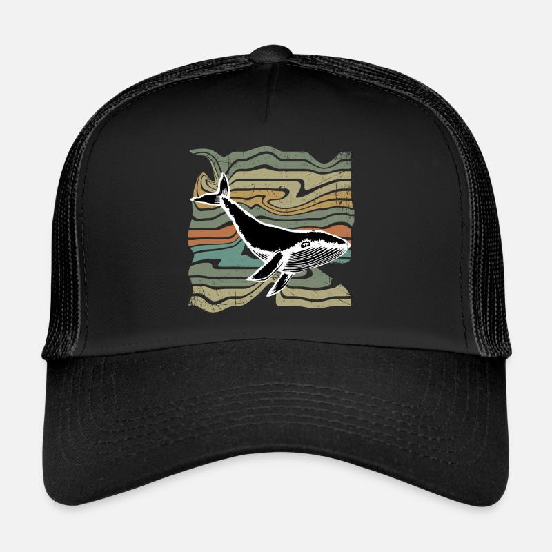 Blauwal Buckelwal Wal Trucker Cap