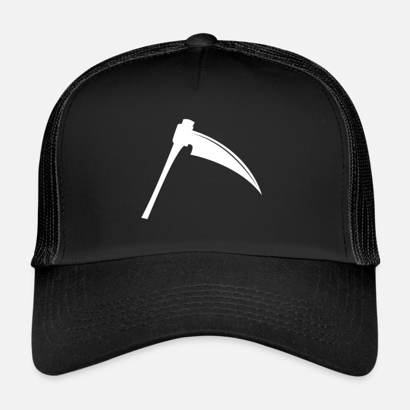 faux - Casquette trucker  - noir/noir