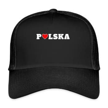 I love poland - Trucker Cap - black/black - Front