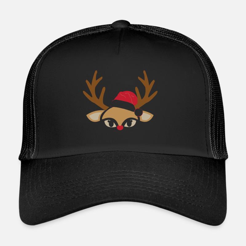Weihnachten - Trucker Cap - Schwarz/Schwarz