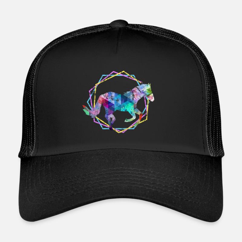 horse - Trucker Cap - black/black