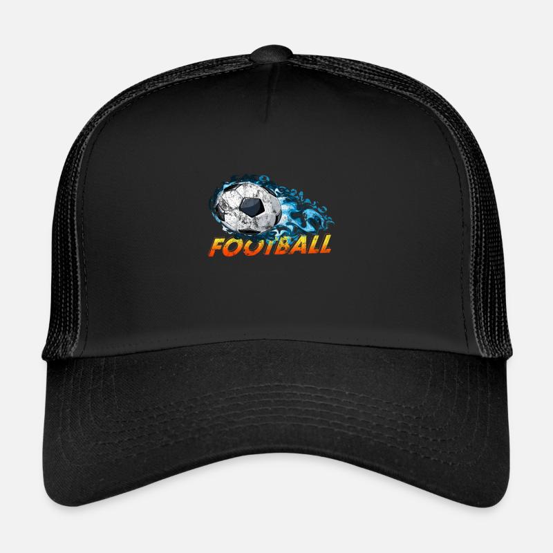 Fußball - Trucker Cap - Schwarz/Schwarz