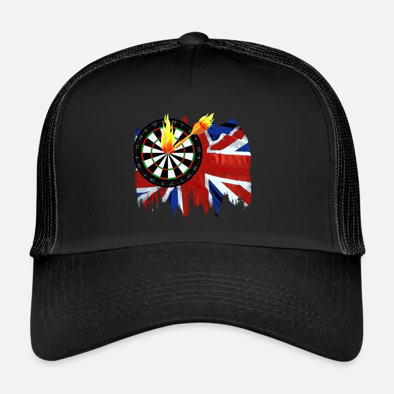 Burning Dart - Trucker Cap - Schwarz/Schwarz
