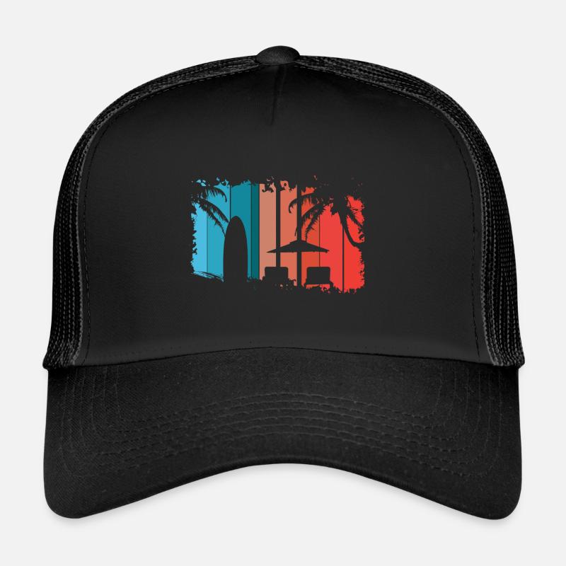 Beach - Trucker Cap - black/black