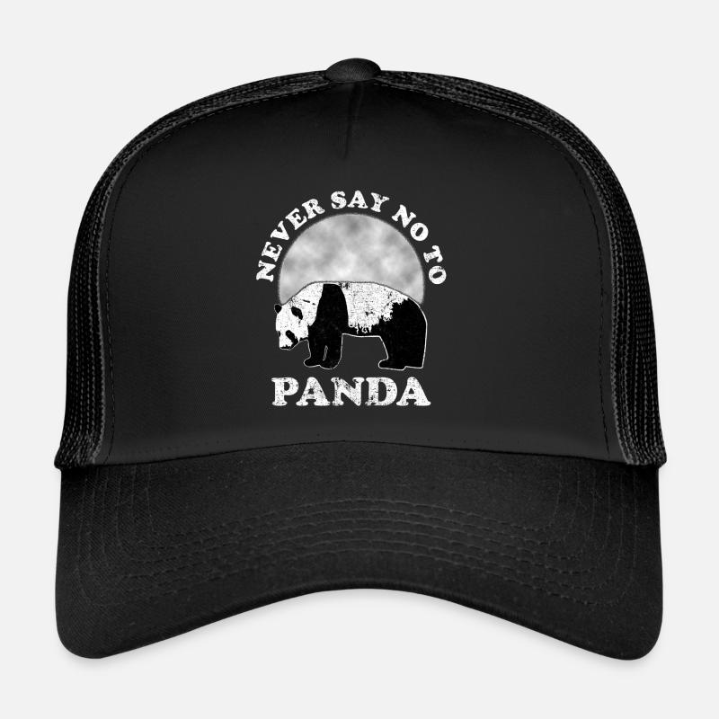 Panda - Casquette trucker  - noir/noir