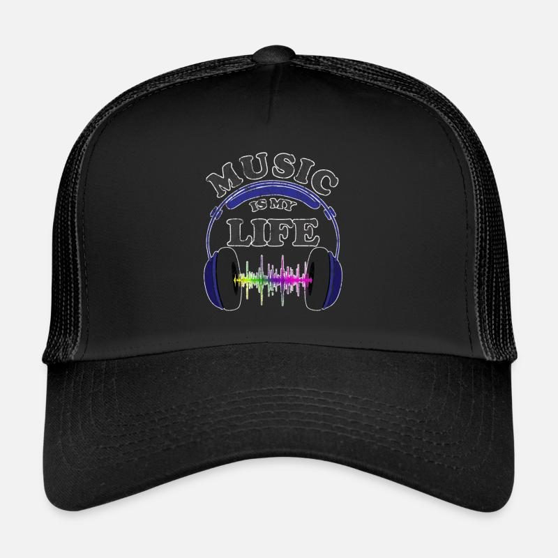 Musik - Trucker Cap - Schwarz/Schwarz