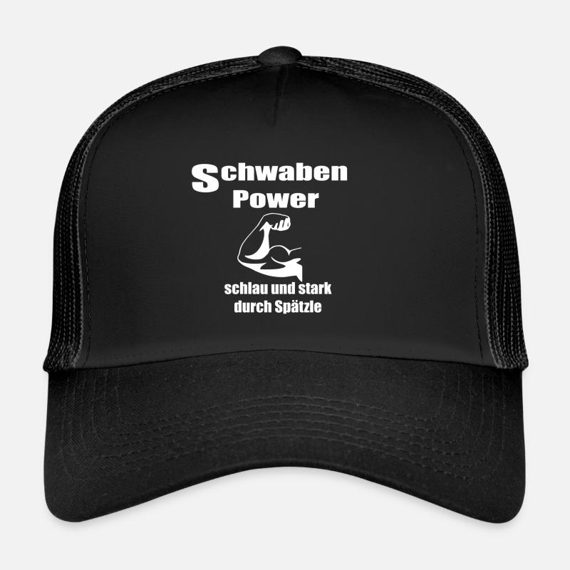 Schwaben Power-smart and strong Spätzle humor fun Trucker Cap