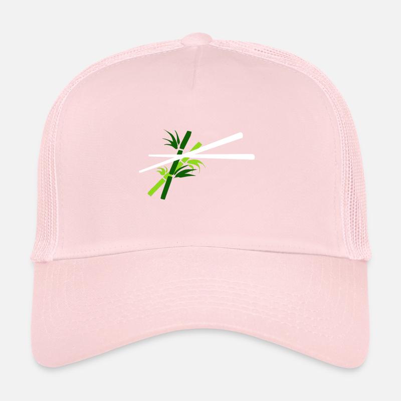 Essstäbchen mit Bambus Hintergrund - chopsticks Trucker Cap