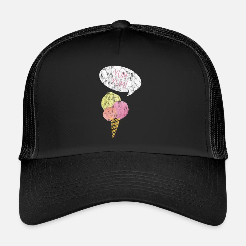 Crème glacée d’été Idée cadeau Casquette trucker 