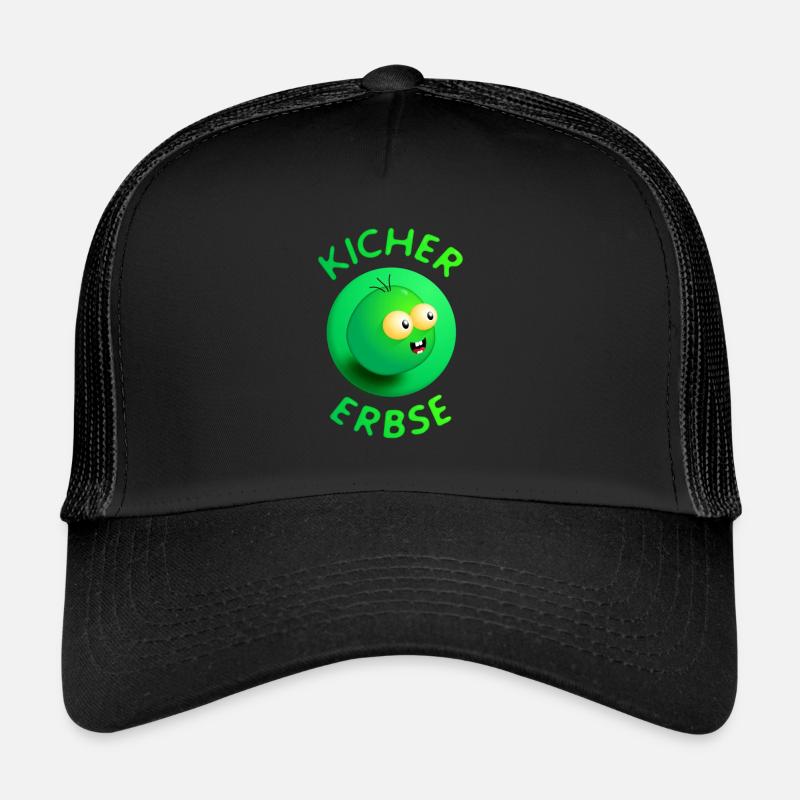 Kichererbse - Trucker Cap - Schwarz/Schwarz