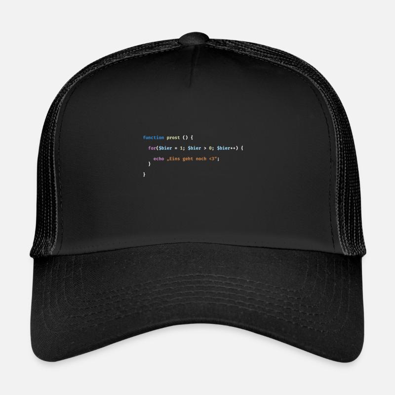 Prost Bier Nerd Code Geschenk Trucker Cap