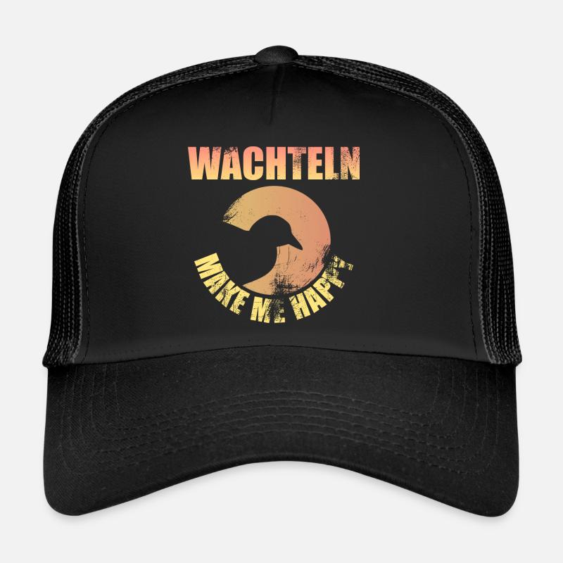 Quail Happy Trucker Cap