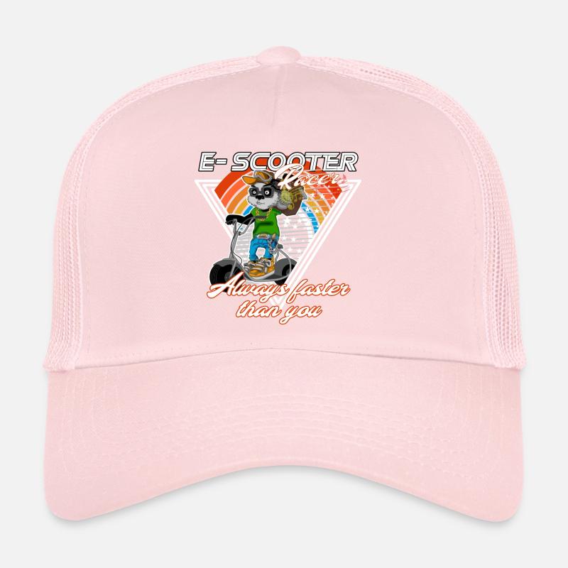 Escooter Electricscooter Panda Trucker Cap