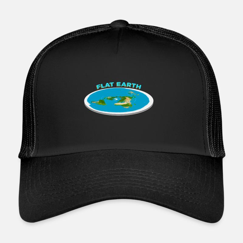 Flat Earth # 1 - Trucker Cap - black/black