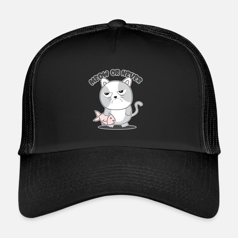 Chat Miau poisson Casquette trucker 