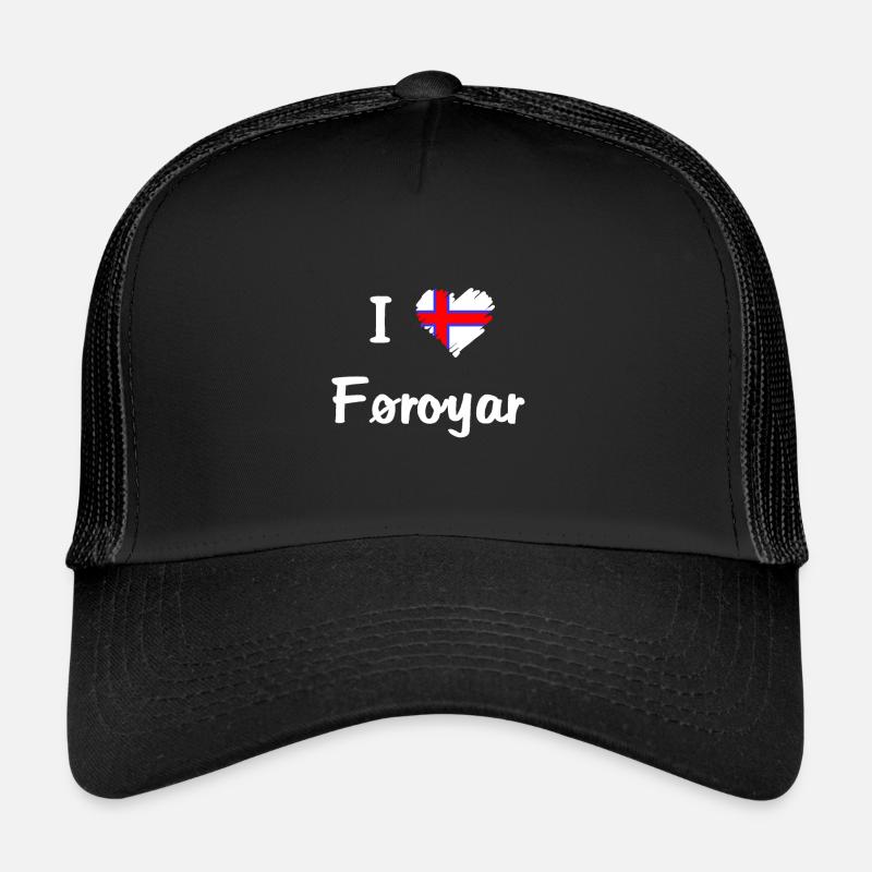 J'aime Faroe. Casquette trucker 