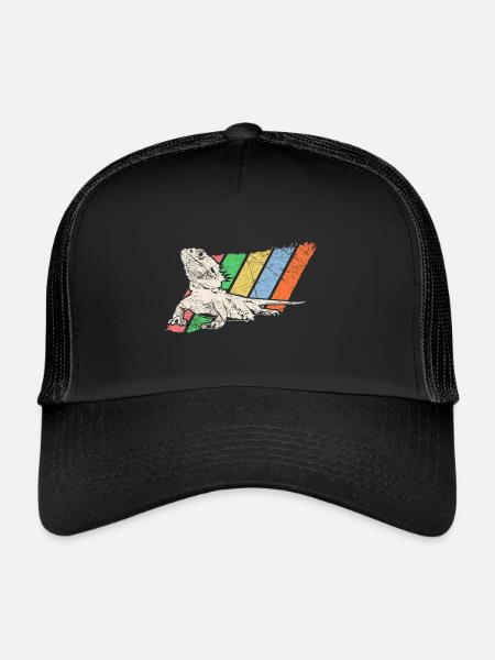 Animal de compagnie Retro - Casquette trucker  - noir/noir - Devant