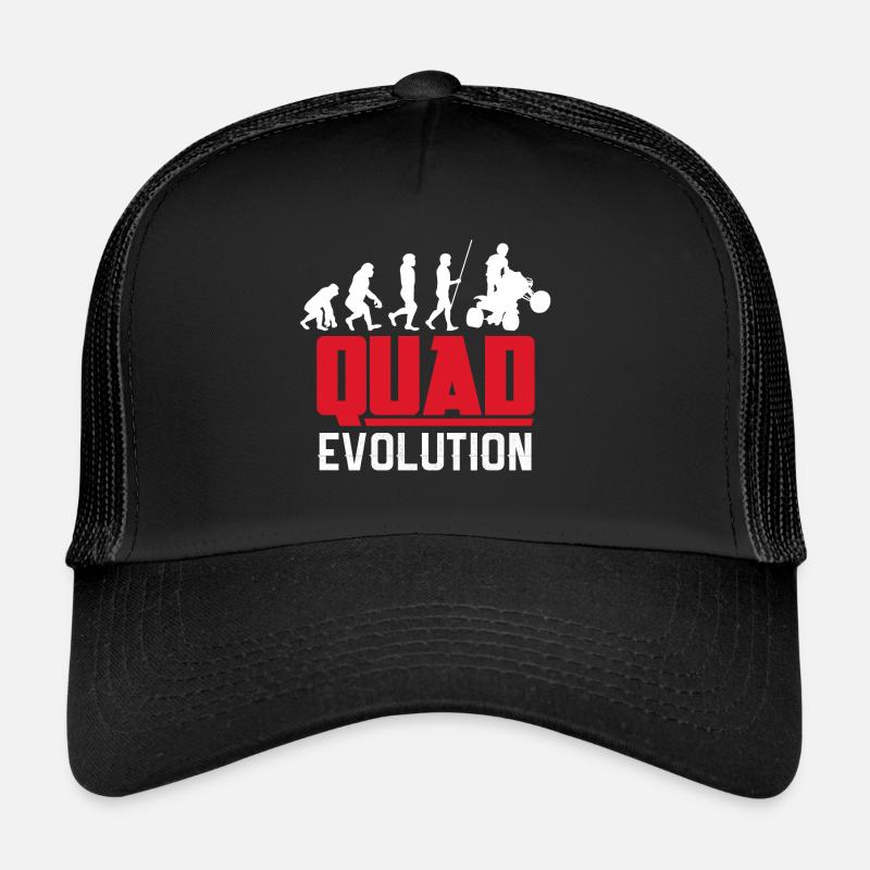 Quad Evolution - Trucker Cap - Schwarz/Schwarz
