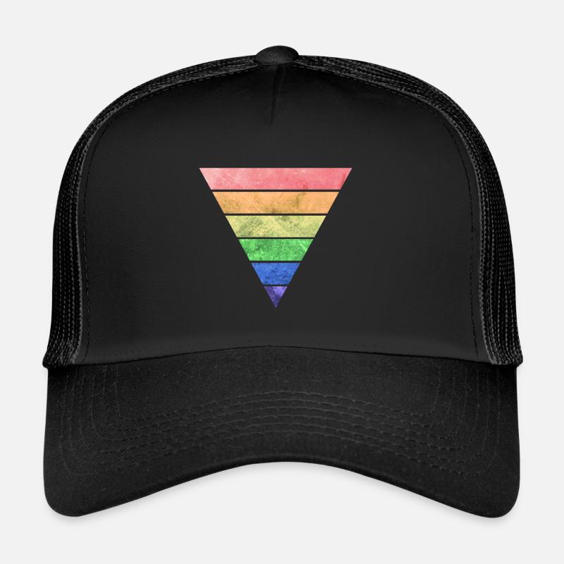 Triangle LGBT Triangle Gay Pride CSD Arc-en-ciel Casquette trucker 