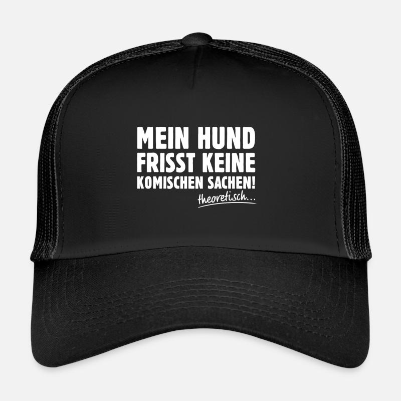 Lustiger Hunde Spruch Hundehalter Geschenk - Trucker Cap - Schwarz/Schwarz