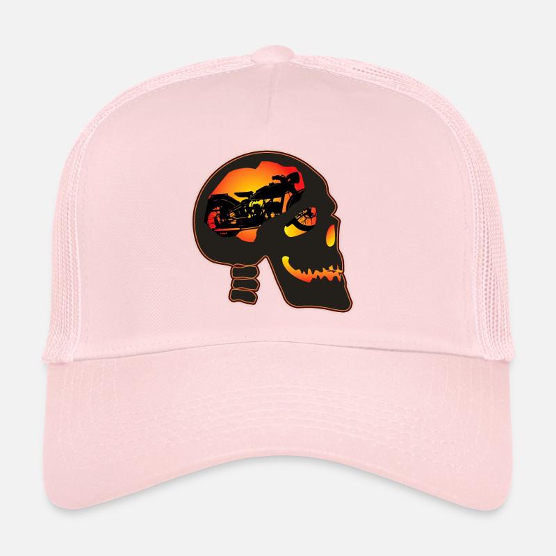Crâne de motard Casquette trucker 
