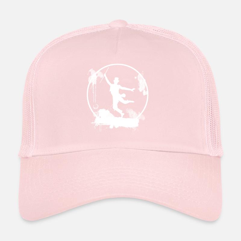 Dancer Circus Jumping Joy White Trucker Cap