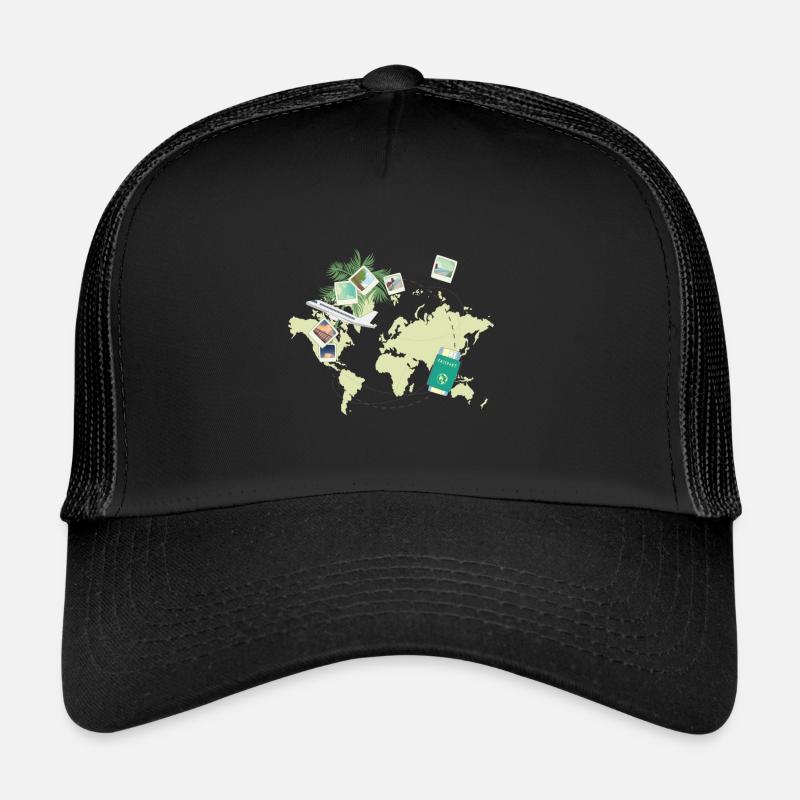 Reisen - Trucker Cap - Schwarz/Schwarz