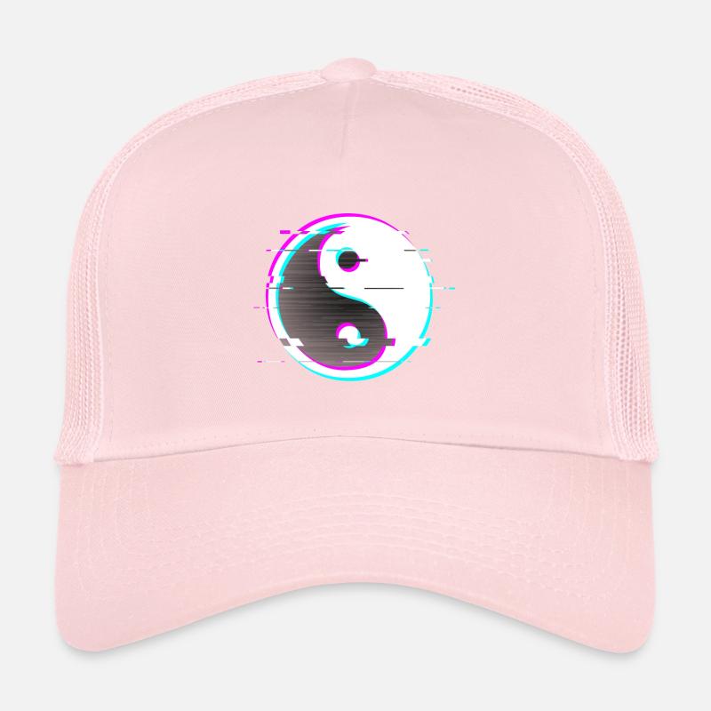 Yin yang glitch Trucker Cap