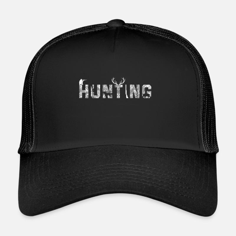 Hunting jagen Jäger - Trucker Cap - Schwarz/Schwarz