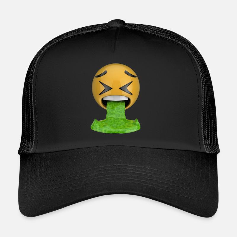 Emoji Erbrechen Trucker Cap