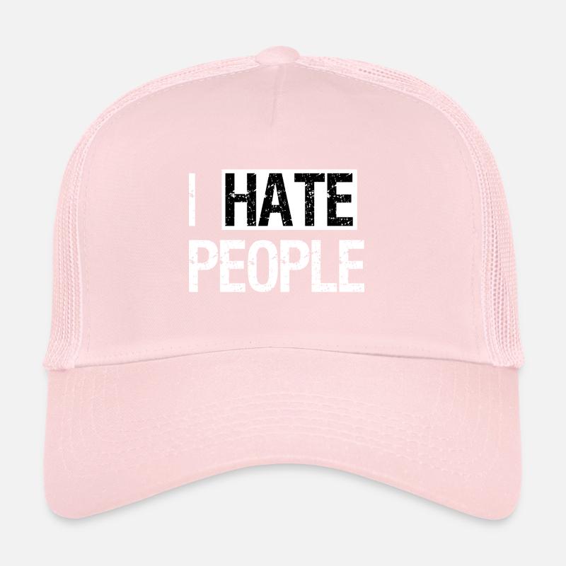 Je déteste les gens Casquette trucker 