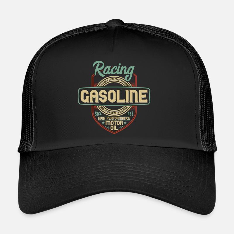 Racing Gasoline - Trucker Cap - black/black